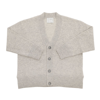 【24AW】"Câlin"オーバーサイズドカーディガン / Oversized Cardigan in solid double jacquard cashmere /