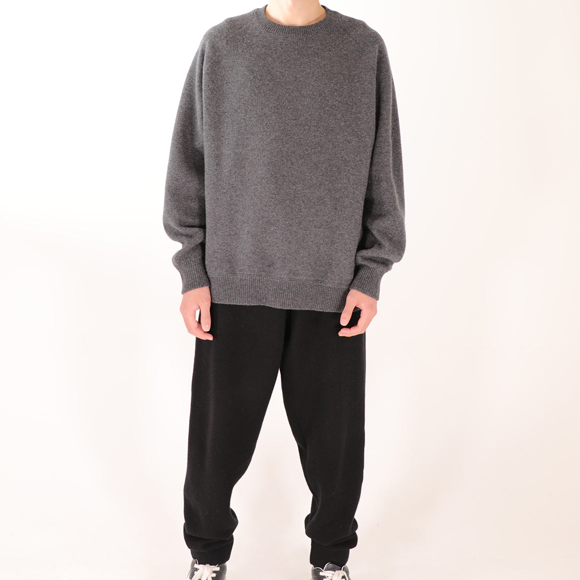 【24AW】"Aisie"ラウンジジョガーカシミヤパンツ / Lounge-Joggerz Pant in double jacquard Cashmere