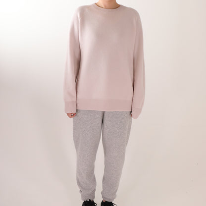 【24AW】"Aisie"ラウンジジョガーカシミヤパンツ / Lounge-Joggerz Pant in double jacquard Cashmere