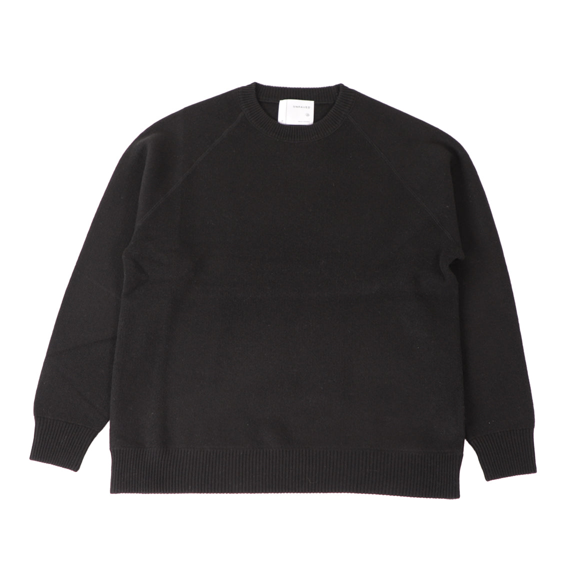 【24AW】"Caresse" ラグランスリーブカシミヤセーター / Raglan sleeve sweater in solid double jacquard Cashmere