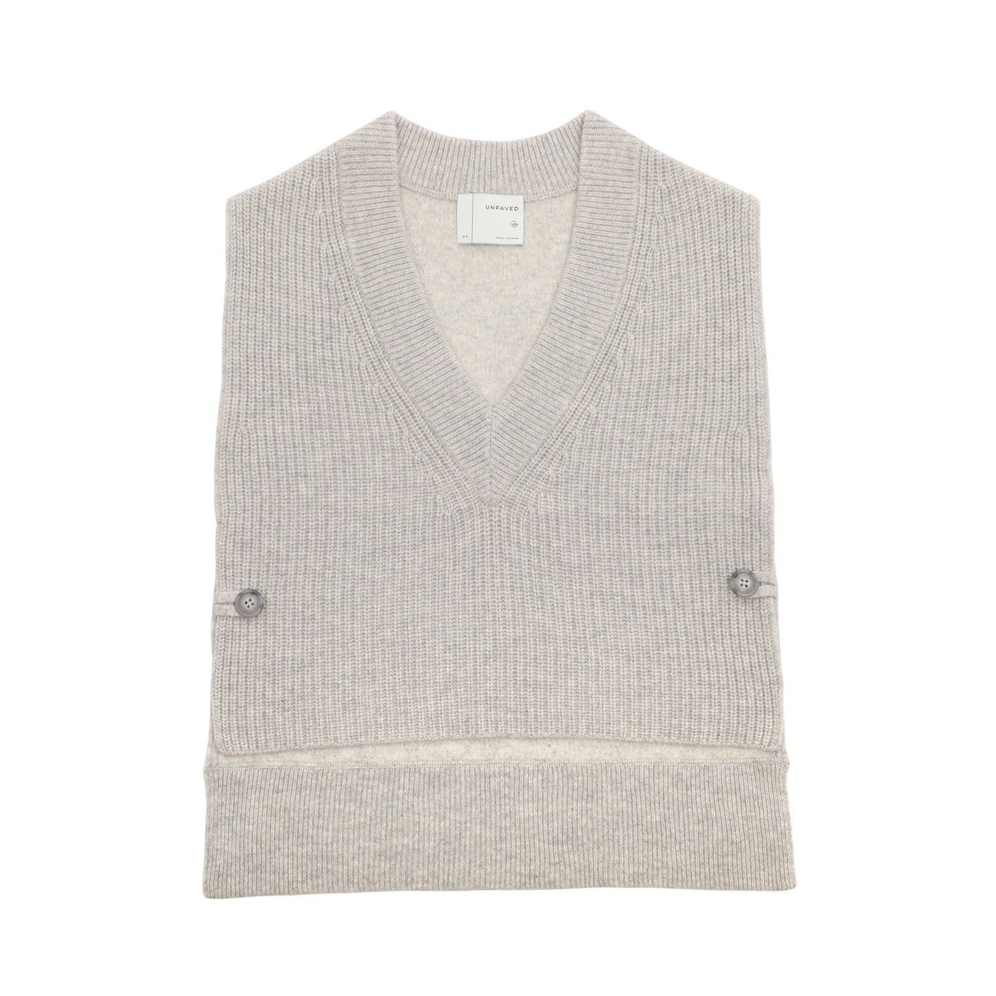 【24AW】"Nappé" オーバーサイズド タバードカシミヤベスト / Oversized Tabard Vest in cashmere